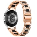 Miniatyrbillede 5 af 5: INF Ur armbånd Rose guld+sort  Samsung Galaxy Watch 20 mm