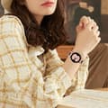 Miniatyrbillede 2 af 5: INF Ur armbånd Rose guld+sort  Samsung Galaxy Watch 20 mm