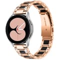 Miniatyrbillede 1 af 5: INF Ur armbånd Rose guld+sort  Samsung Galaxy Watch 20 mm