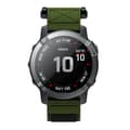 Miniatyrbilde 4 av 8: INF Garmin Fenix 6X/5X/3/3 HR armbånd 26 mm nylon Grønn