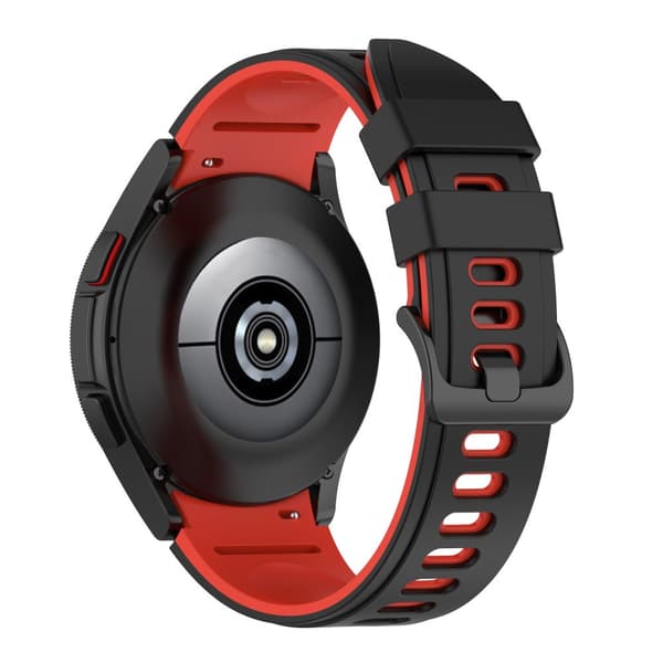 INF Samsung Galaxy Watch 4 Classic armbånd silikone Sort+rød