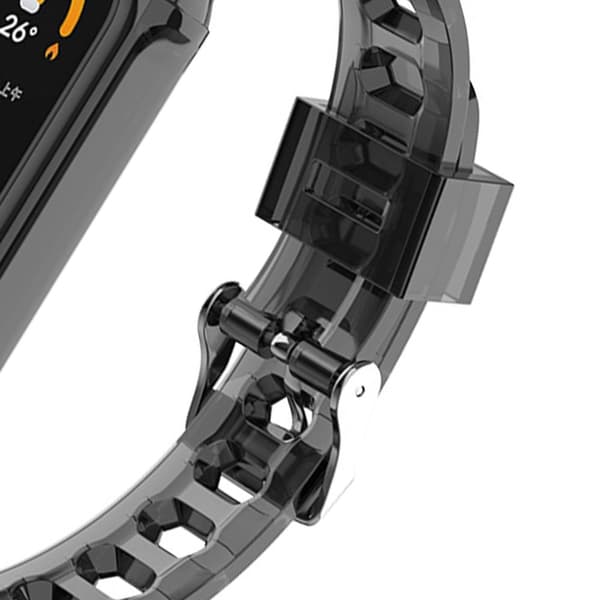 INF Klockarmband för Xiaomi Mi Band 3/4/5/6/7 Svart