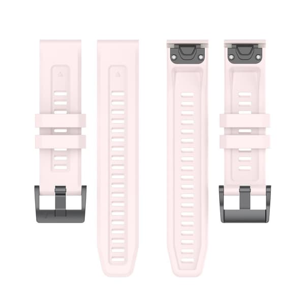 INF Silikoninen kellon ranneke Garmin Quatix 7 Prolle 22mm Vaaleanpunainen