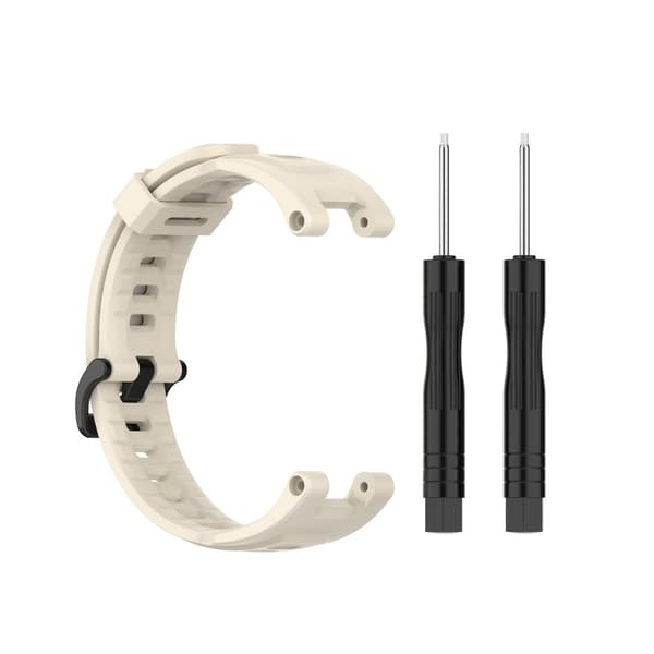 INF Silikoninen kellohihna ruuvimeisselillä Huami Amazfit Aresille Beige