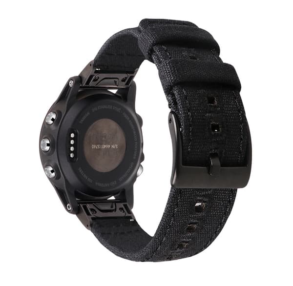 Høykvalitets vevd lerretsrem for Garmin-klokke