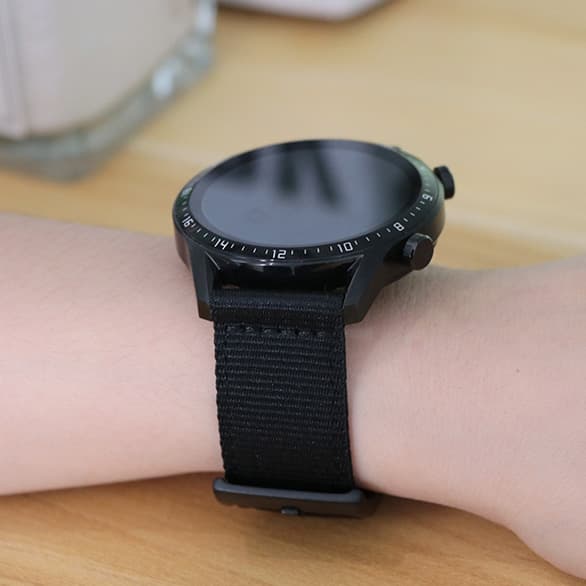 22 mm smart klokkerem i nylon for Huawei GT2/GT3 Pro og Samsung Watch 4