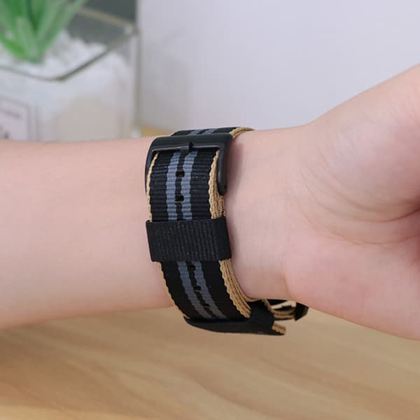 22 mm smart klokkerem i nylon for Huawei GT2/GT3 Pro og Samsung Watch 4