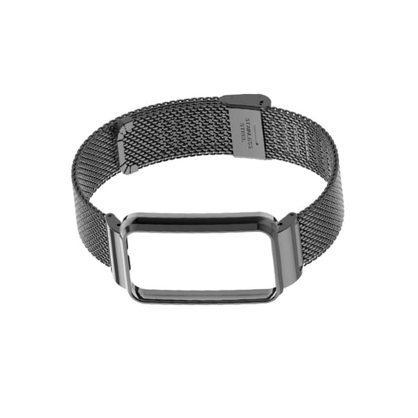 INF Klockarmband i rostfritt stål med skyddsram för Xiaomi Band 7 Pro