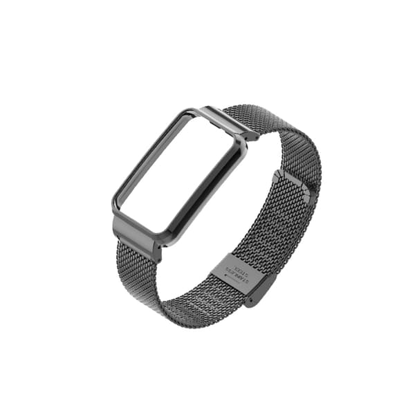 INF Klockarmband i rostfritt stål med skyddsram för Xiaomi Band 7 Pro