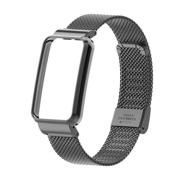 INF Klockarmband i rostfritt stål med skyddsram för Xiaomi Band 7 Pro