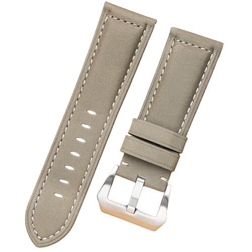 INF Utskifting av klokkerem for Panerai Luminor Sølv 24 mm
