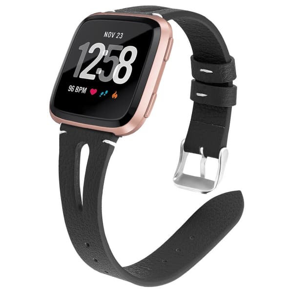 INF Klockarmband i Äkta Läder för Fitbit Versa Smartklocka