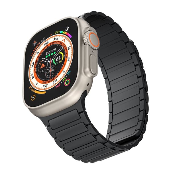INF Magnetisk silikonrem for Apple Watch 1/2/3/4/5/6/7/8/9, Apple Watch SE