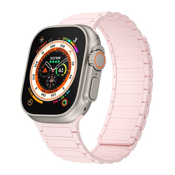 INF Magnetisk silikonrem for Apple Watch 1/2/3/4/5/6/7/8/9, Apple Watch SE