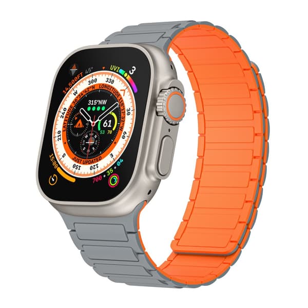 INF Magnetisk silikonrem for Apple Watch 1/2/3/4/5/6/7/8/9, Apple Watch SE
