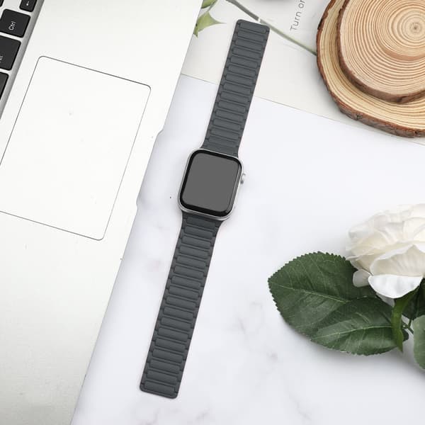 INF Magnetisk silikonrem for Apple Watch 1/2/3/4/5/6/7/8/9, Apple Watch SE