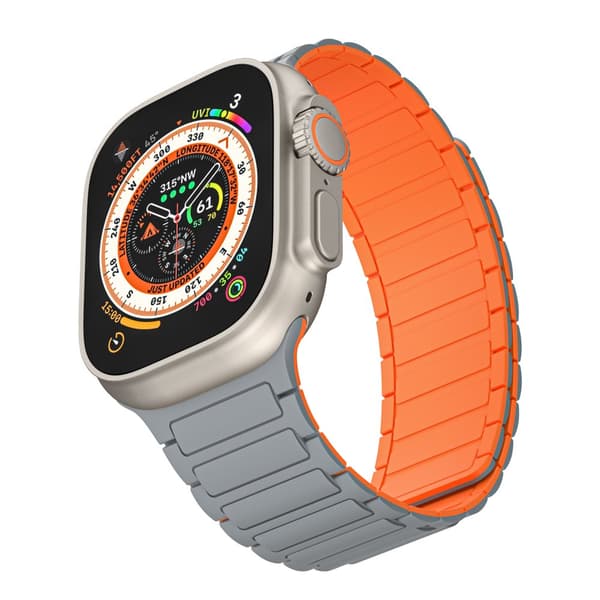 INF Magnetisk silikonrem for Apple Watch 1/2/3/4/5/6/7/8/9, Apple Watch SE