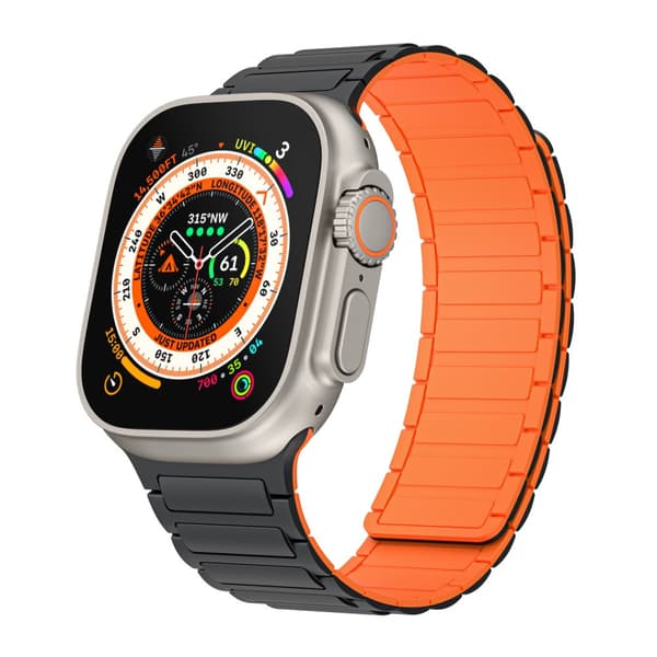 INF Magnetisk silikonrem for Apple Watch 1/2/3/4/5/6/7/8/9, Apple Watch SE