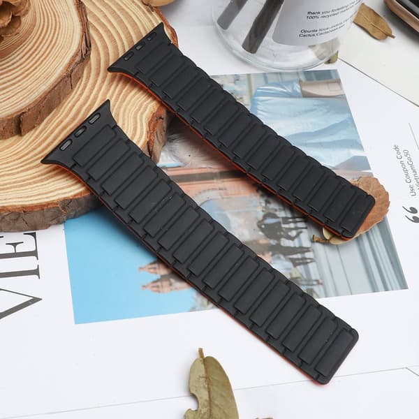 INF Magnetisk silikonrem for Apple Watch 1/2/3/4/5/6/7/8/9, Apple Watch SE