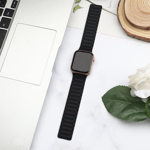 INF Magnetisk silikonrem for Apple Watch 1/2/3/4/5/6/7/8/9, Apple Watch SE