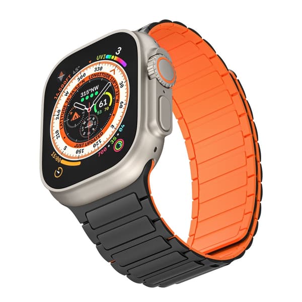 INF Magnetisk silikonrem for Apple Watch 1/2/3/4/5/6/7/8/9, Apple Watch SE