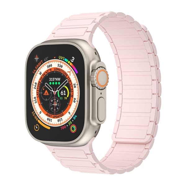 INF Magnetisk silikonrem for Apple Watch 1/2/3/4/5/6/7/8/9, Apple Watch SE