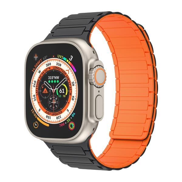 INF Magnetisk silikonrem for Apple Watch 1/2/3/4/5/6/7/8/9, Apple Watch SE