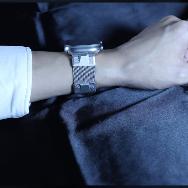 INF Klokkerem i rustfritt stål for Apple Watch 42/44/45/49 mm