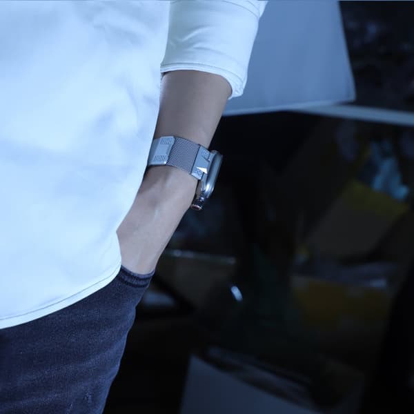INF Klokkerem i rustfritt stål for Apple Watch 42/44/45/49 mm