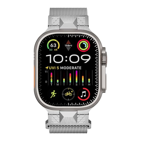 INF Klokkerem i rustfritt stål for Apple Watch 42/44/45/49 mm