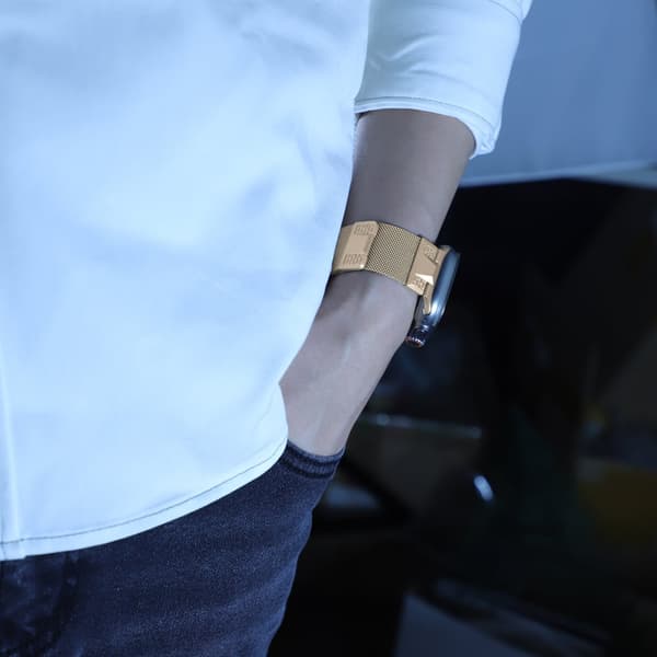 INF Klokkerem i rustfritt stål for Apple Watch 42/44/45/49 mm