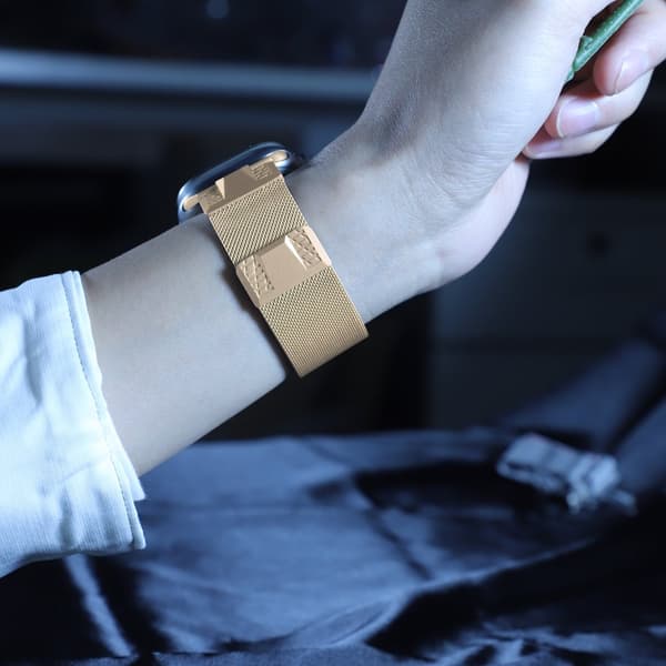 INF Klokkerem i rustfritt stål for Apple Watch 42/44/45/49 mm
