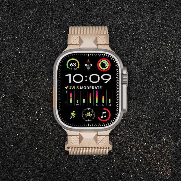 INF Klokkerem i rustfritt stål for Apple Watch 42/44/45/49 mm