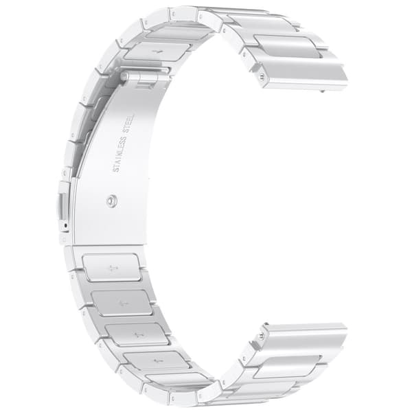 INF 22 mm stålklokkerem, for Samsung, Huawei Sølv
