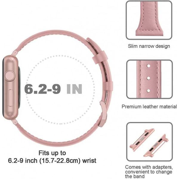 Apple Watch 38/40/41mm stilfuldt læderarmbånd Mercy