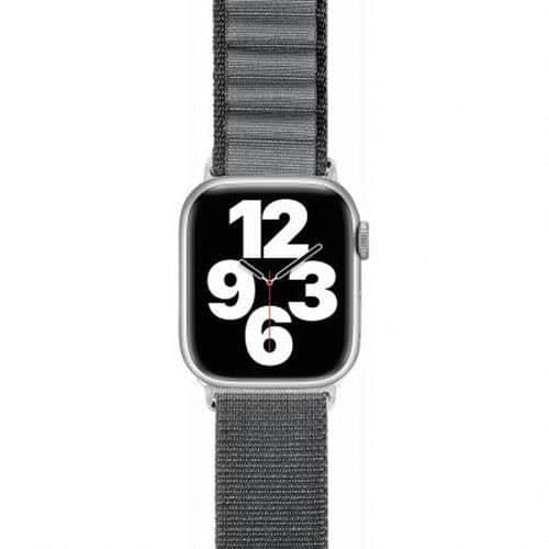 Alpin koppelarmband - BIGBEN CONNECTED - Grå - Nylon - Kompatibel med Apple Watch 38-40-41mm - Rostfritt stål