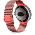 Miniatyrbild 3 av 3: Vävd rem för Pixel Watch One Size Coral Google