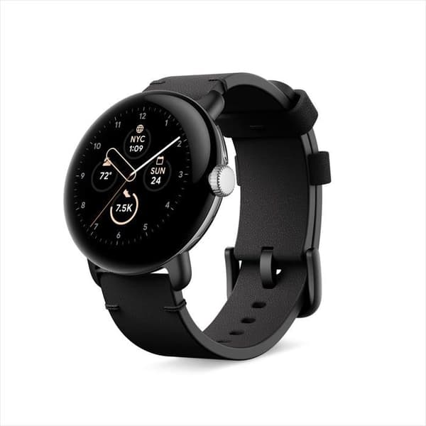 Läderrem för Pixel Watch storlek S Svart Google