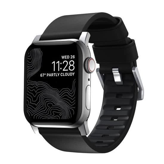 Armband Apple Watch Nomad Active Pro för Apple Watch 42/44mm Grå/Svart