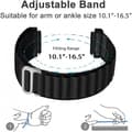 Miniatyrbild 3 av 6: Universal Slitstarkt Klockarmband Titan's Grip V4 20mm - Svart
