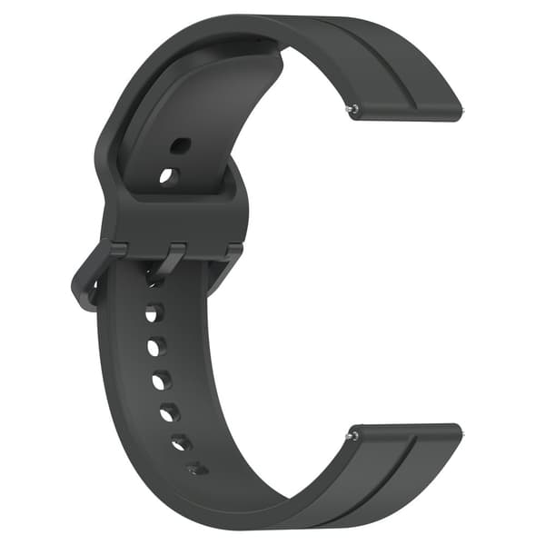 INF Silikonerstatningsklokkeremmer for Haylou Watch 22mm Mørk grå