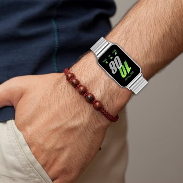 INF Klokkerem i rustfritt stål for Samsung Galaxy Fit 3