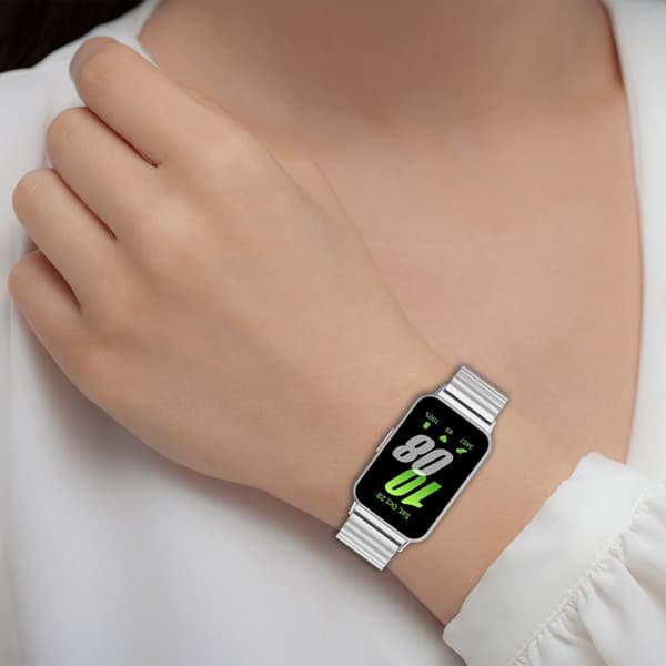 INF Klokkerem i rustfritt stål for Samsung Galaxy Fit 3