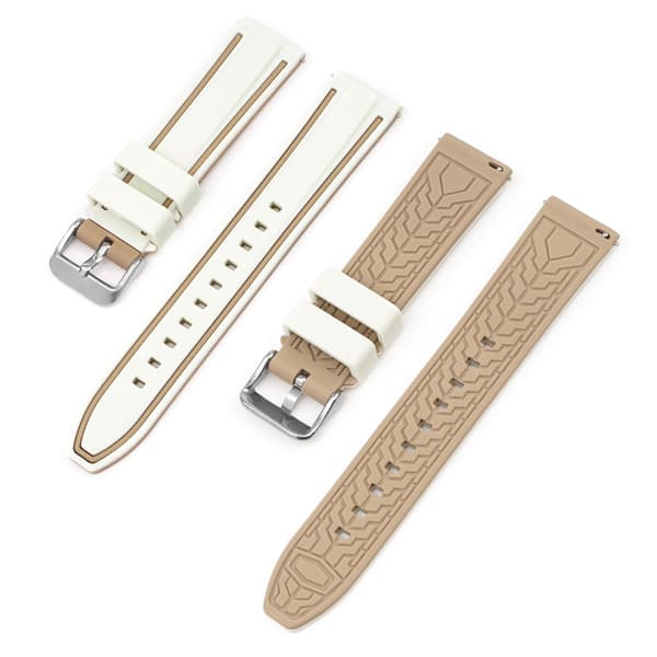 INF Blød silikonestrop til Omega x Swatch MoonSwatch Brun+beige
