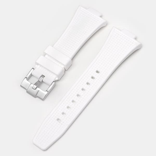 INF Silikonklokkerem for Tissot PRX-serien Silver buckle