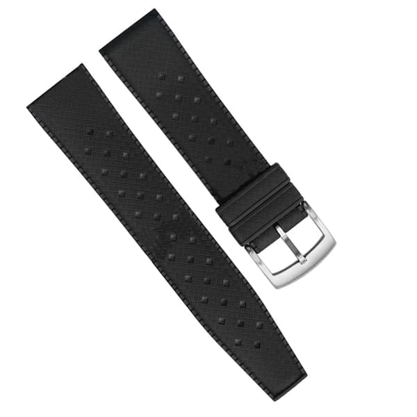 INF Klockarmband i Fluorgummi för Swatch Black buckle