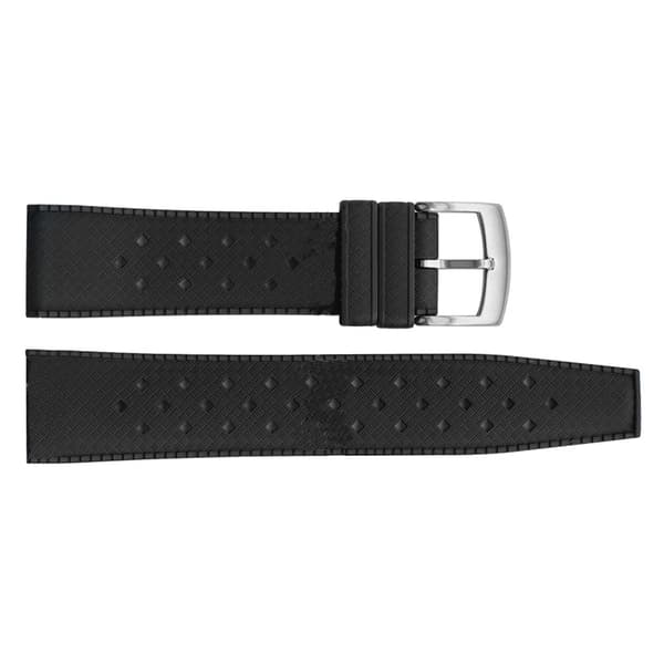 INF Klockarmband i Fluorgummi för Swatch Black buckle