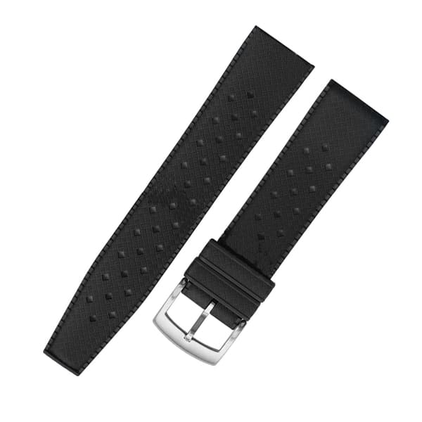 INF Klockarmband i Fluorgummi för Swatch Black buckle