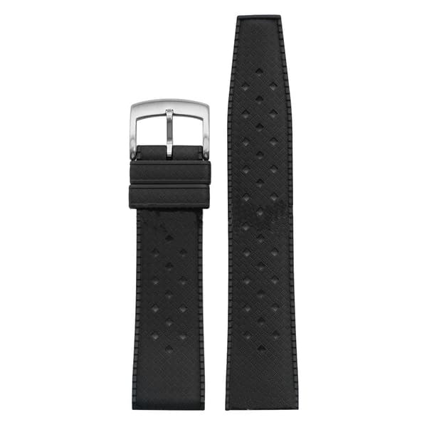 INF Fluoro gummistropp med spenne for fargeprøve Black buckle