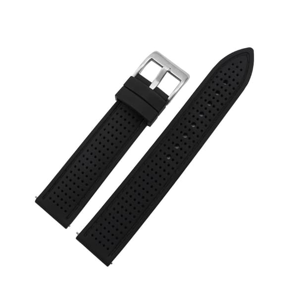 INF Quick Release Silikone Smartwatch Band Silver buckle